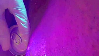 i love stuffing my ebony pussy gaping wide open