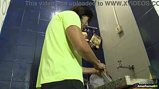 intimate play with skinny beauty in lingerie