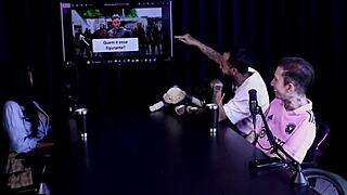 Naughty Alice Vasconcelos slutty interview full of filth on Porn Cast Brazil part 3 sheer red