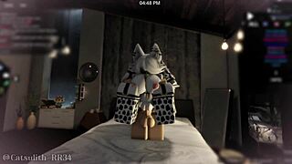 Cute ass pounded doggystyle in cow costume POV cumshot sex follower fun