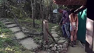 blindfolded babe's perfect ass paddled hard then fucked in cuffs 😈🍑🔗