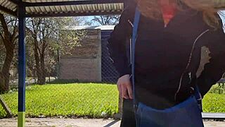 Argentinian latina's first anal casting bent over public street