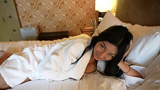 Big Tit Latina Cami Strella Caught Naked Begs for Cock Ride!