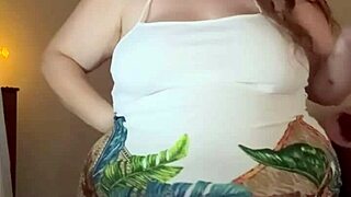 Luxurious BBW Fantasizes BBC Impregnation with Huge Tits