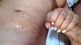 Latina BBW Couple's Homemade Creampie Blowjob In Bedroom