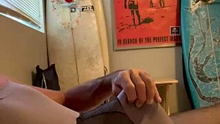 Oh! Steamy pantyhose panty masturbation play!