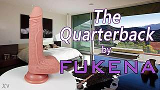 fukena's quarterback realistic dual density silicone dildo