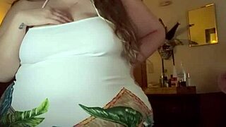 Luxurious BBW Fantasizes BBC Impregnation with Huge Tits