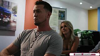 Busty Shemale Kayleigh Coxx Pounds Ass with Handjob Lick