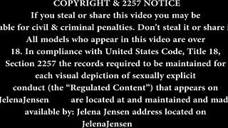 jelena jensen boldly fucks wet pussy with huge vibrating dildo