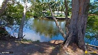 Thick Blonde Milf Bent Over Roadside for Hardcore Assistance Ride