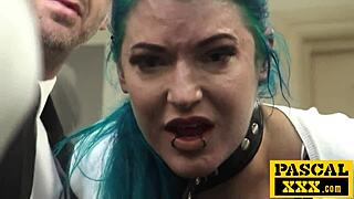 SUBMISSIVE BRITISH WHORE POUNDED IN EVERY HOLE!