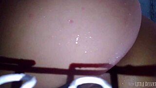 Hey, watch this sexy latina spank her big ass in the shower hard