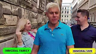 hey irina, beg brad and matt to pound your curvy ass harder in this steamy 3some!