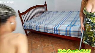 brazilian milf loves giving her huge ass fucked hard while ignoring phone