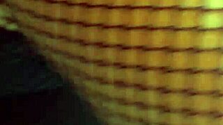 Chubby wife flaunts massive tits in strap bra and mesh blouse