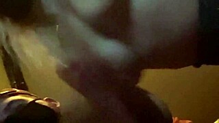 Cuckold wife flashes in public gloryhole booth gets caught cheating