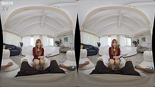 Lauren Phillips hot milf blackmailed into pov pussy pounding