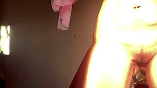 Sexy Brazilian brunette in tight shorts begs for cum on her wet ass