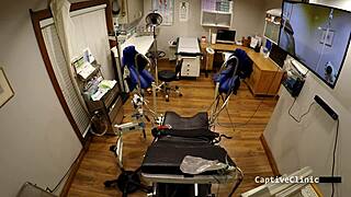 Behind Scenes Nurse Michelle Anderson Gapes Pussy with Dildo in Hospital