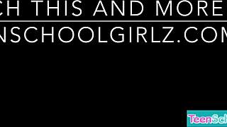 oh god, amia miley's petite teen tits bounce as she gets fucked and facialed hard