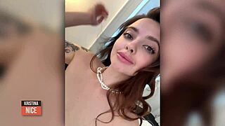 damn this sexy persian babe fingers her wet pussy hard after work