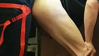 Girlfriend Pegs Boyfriend's Ass To Mouth In Kitchen Cornfield Shower