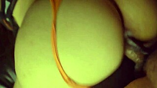 Sexy curvy Asian with big ass takes doggystyle pounding from huge cock