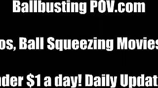 your balls ache from my kicks femdom pleasure surges through me