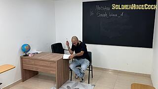 soldierhugecock plows substitute teacher sarah black's tight milf pussy