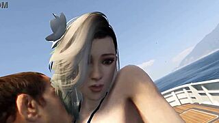 GTA 5 Yacht Babe in Bikini Enjoys Wild Ride Game