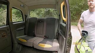 british hunk fucks european milf hard in taxi for cash