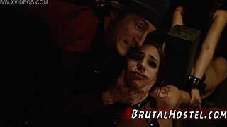 two youthful sluts sydney cole and olivia endure fast rough bondage sex