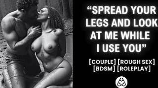 i love when he dominates me rough in the forest with bdsm roleplay making me orgasm outdoors