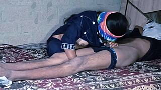 bhabhi gets pounded hard at night in house with hot hindi audio wild chudai action