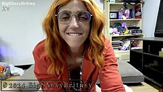 big sexy britney's librarian roleplay blowjob deepthroat facial cumshot 📚💦