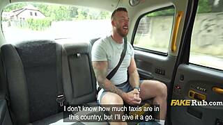 british hunk fucks european milf hard in taxi for cash