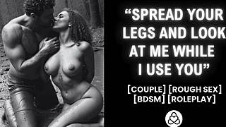 i love when he dominates me rough in the forest with bdsm roleplay making me orgasm outdoors