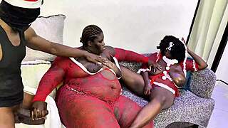 raw threesome pounds ssbbw mrs claus bent over with huge cocks squirting everywhere full vid