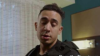 cop busts then dominates small tits prostitute rough doggystyle with handcuffs hidden cam