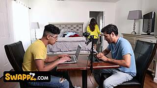 big-assed latina cougars swap and ride stepsons' cocks