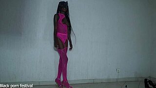 skinny ebony nympho long legs wrapped around throbbing cock