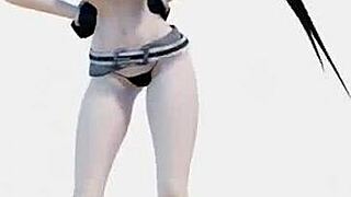 i'm obsessed with black rock shooter's sexy underwear helltaker dance