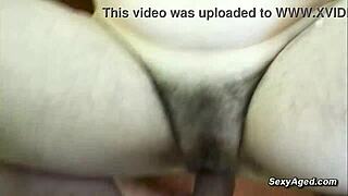 mature lover pounds unshaved pussy of wild granny deep in forest pov