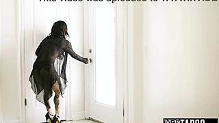 sly milf in lingerie surprises husband with petite hooker pov