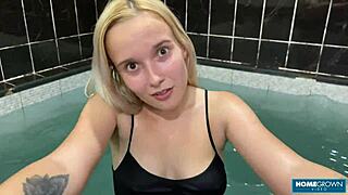 hot amateur couple turns vacation into wild messy fuckfest with big cock and wet pussy