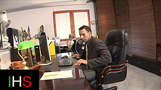 Blonde Secretary Slut SPLIT WIDE In Pussy And Ass!