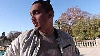 pretty skinny french liz moans loud getting fucked hard before her watching man