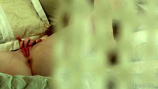 stoya tempts in sleek black lingerie solo tease