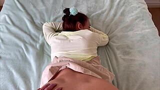 brunette pregnant slut creams pussy taking rough doggystyle pounding homemade